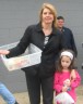 Sunday School director Susan Larsen-Haren with 1st Grader